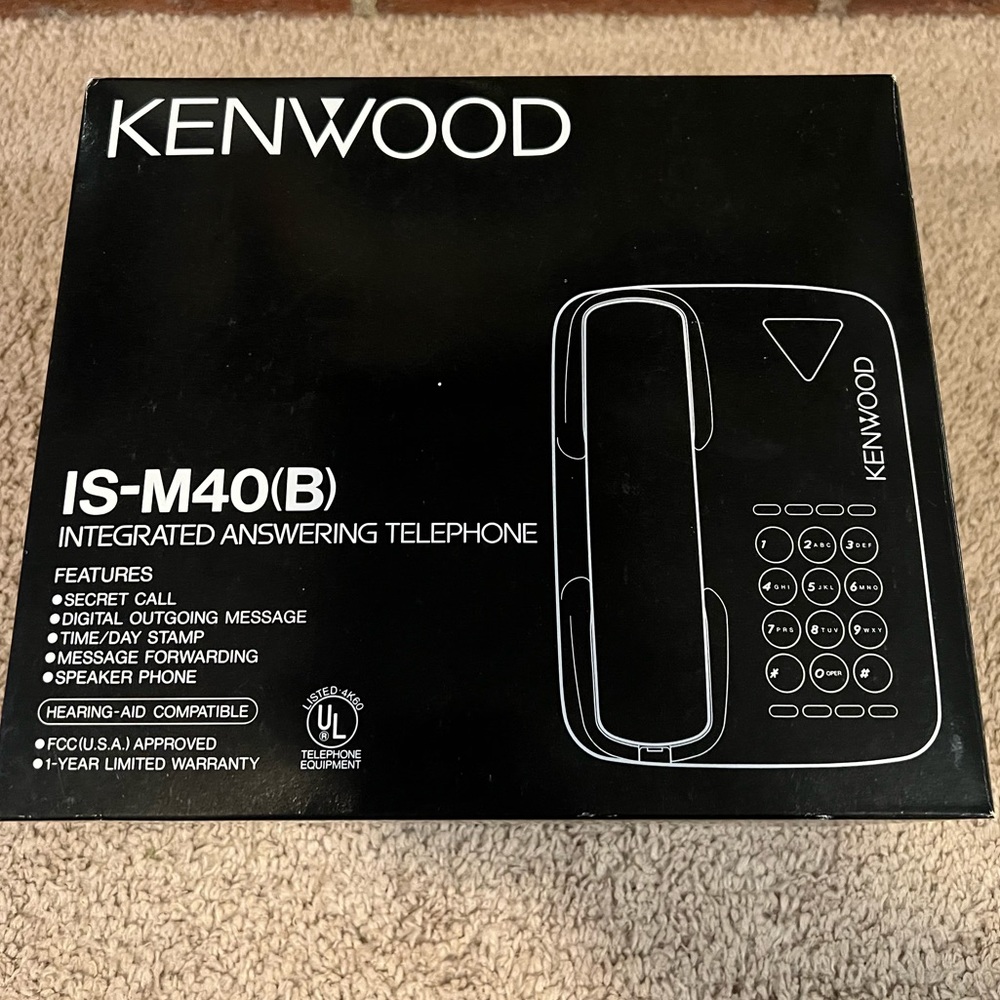 SEALED Kenwood IS-M40(B) Integrated Answering Telephone